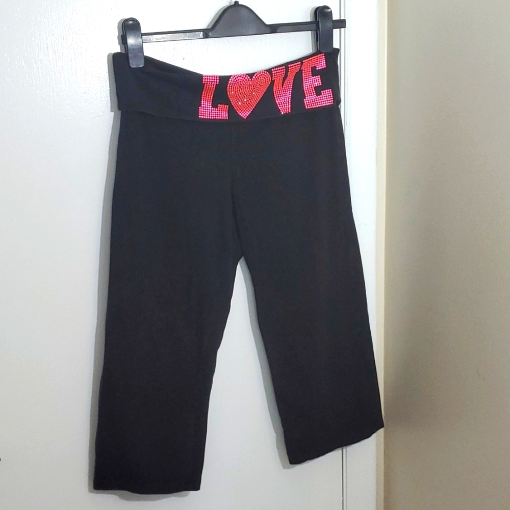 Victoria Secret medium black pink and white